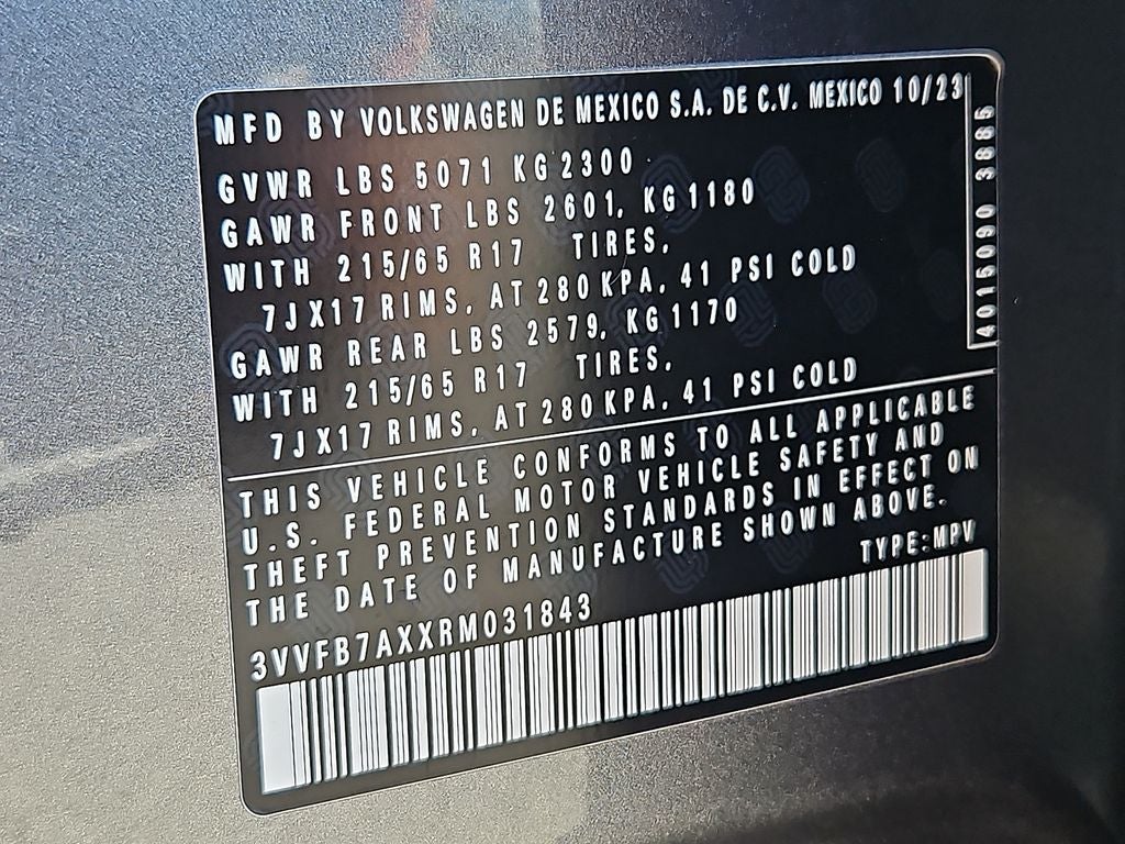 2024 Volkswagen Tiguan 2.0T S