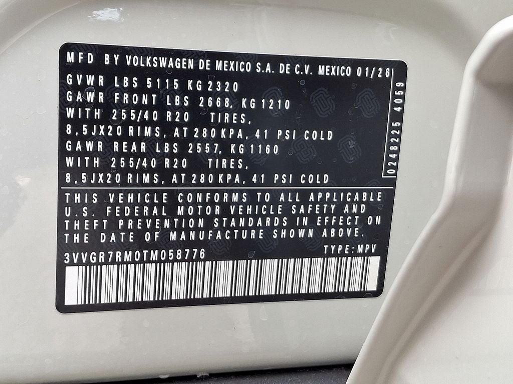 2026 Volkswagen Tiguan 2.0T SE R-Line Black