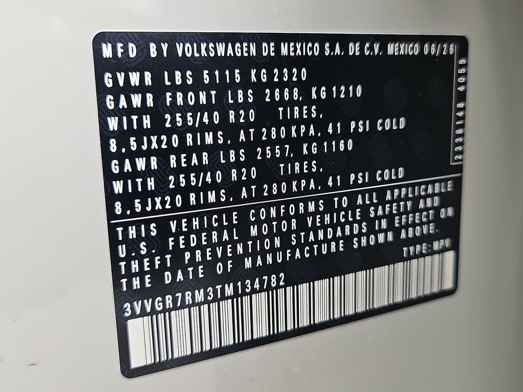 2026 Volkswagen Tiguan 2.0T SE R-Line Black