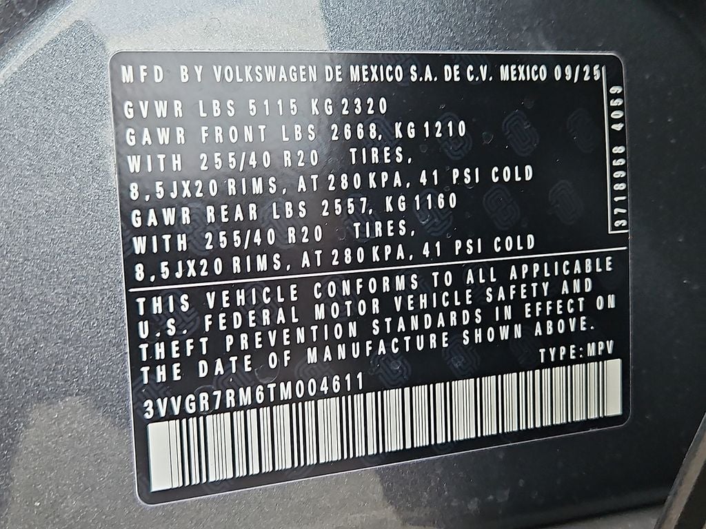 2026 Volkswagen Tiguan 2.0T SE R-Line Black