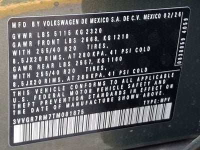 2026 Volkswagen Tiguan 2.0T SE R-Line Black