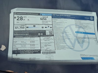 2026 Volkswagen Tiguan 2.0T SE R-Line Black