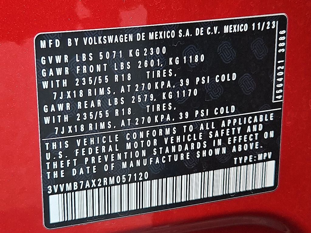 2024 Volkswagen Tiguan 2.0T SE