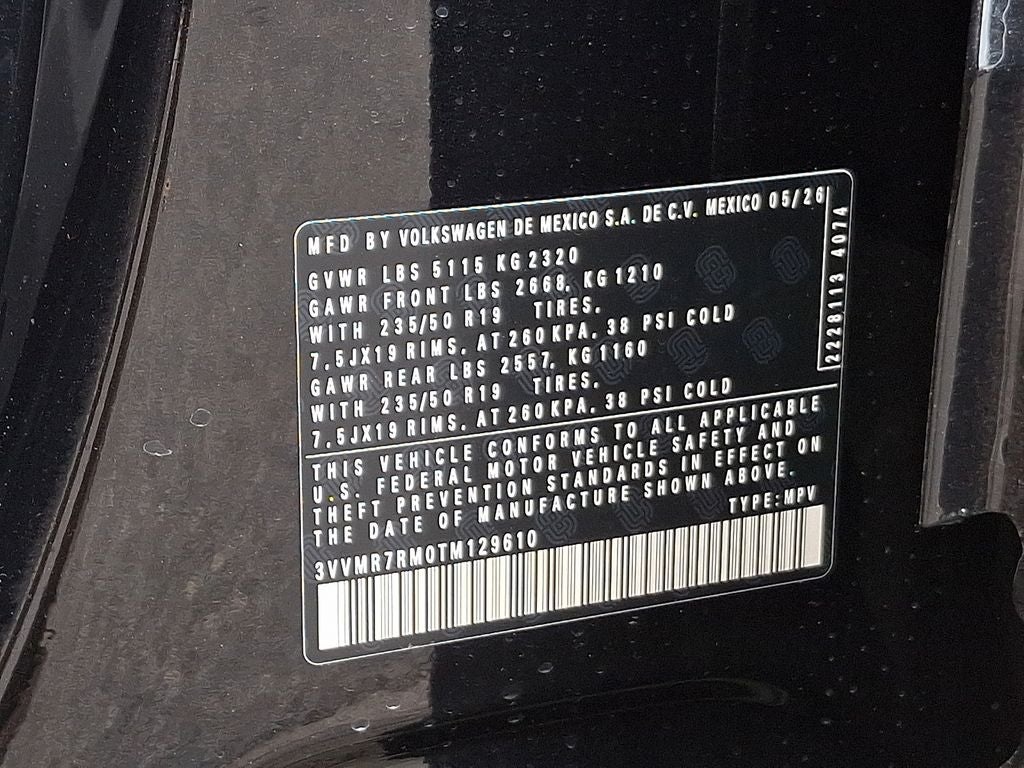 2026 Volkswagen Tiguan 2.0T SE