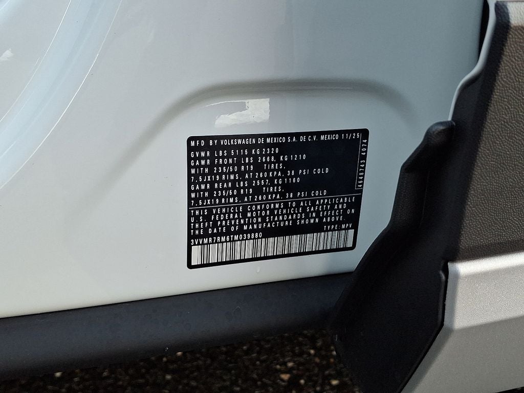 2026 Volkswagen Tiguan 2.0T SE