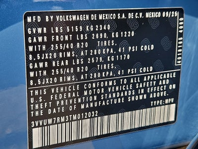 2026 Volkswagen Tiguan 2.0T SEL R-Line Turbo