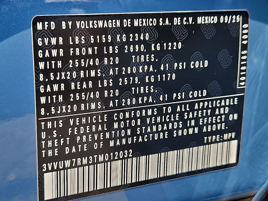 2026 Volkswagen Tiguan 2.0T SEL R-Line Turbo