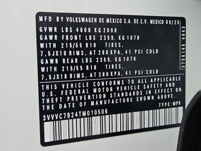 2026 Volkswagen Taos 1.5T SE