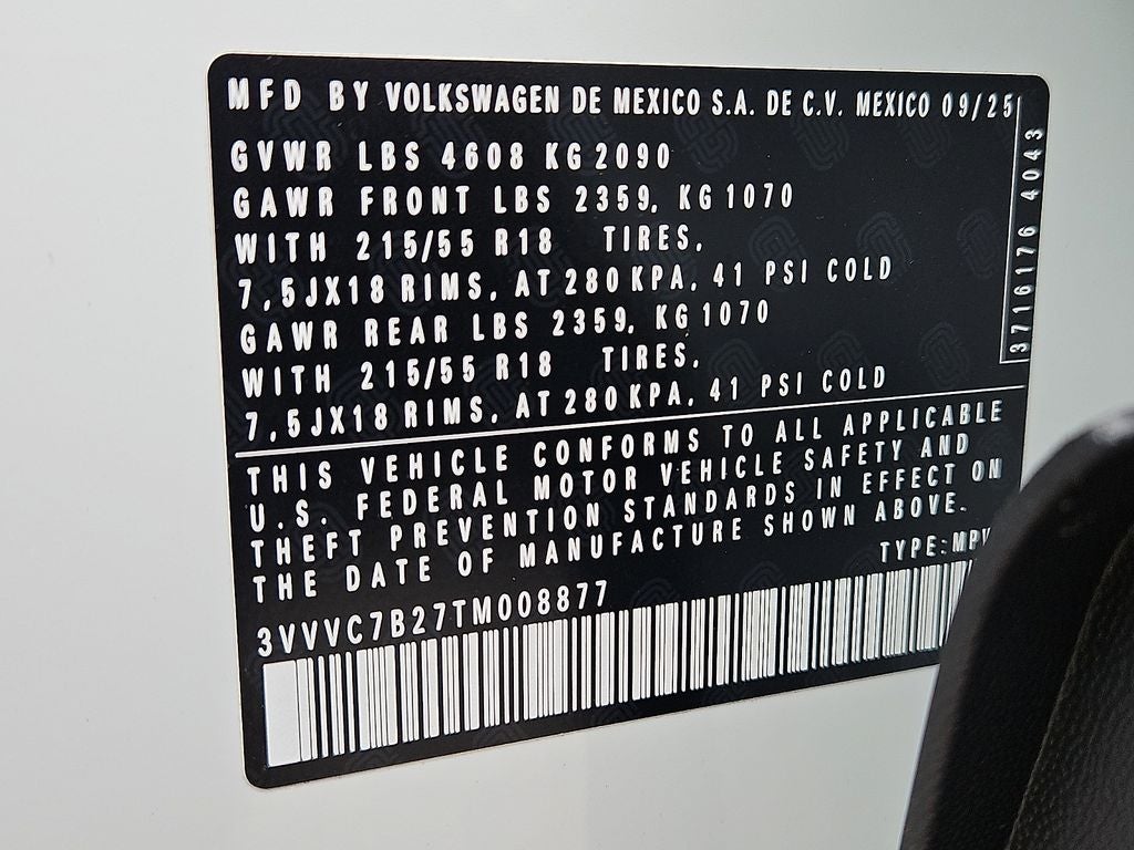 2026 Volkswagen Taos 1.5T SE