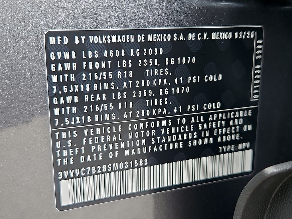 2025 Volkswagen Taos 1.5T SE
