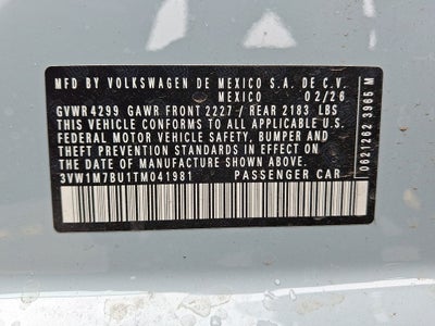 2026 Volkswagen Jetta GLI 2.0T Autobahn