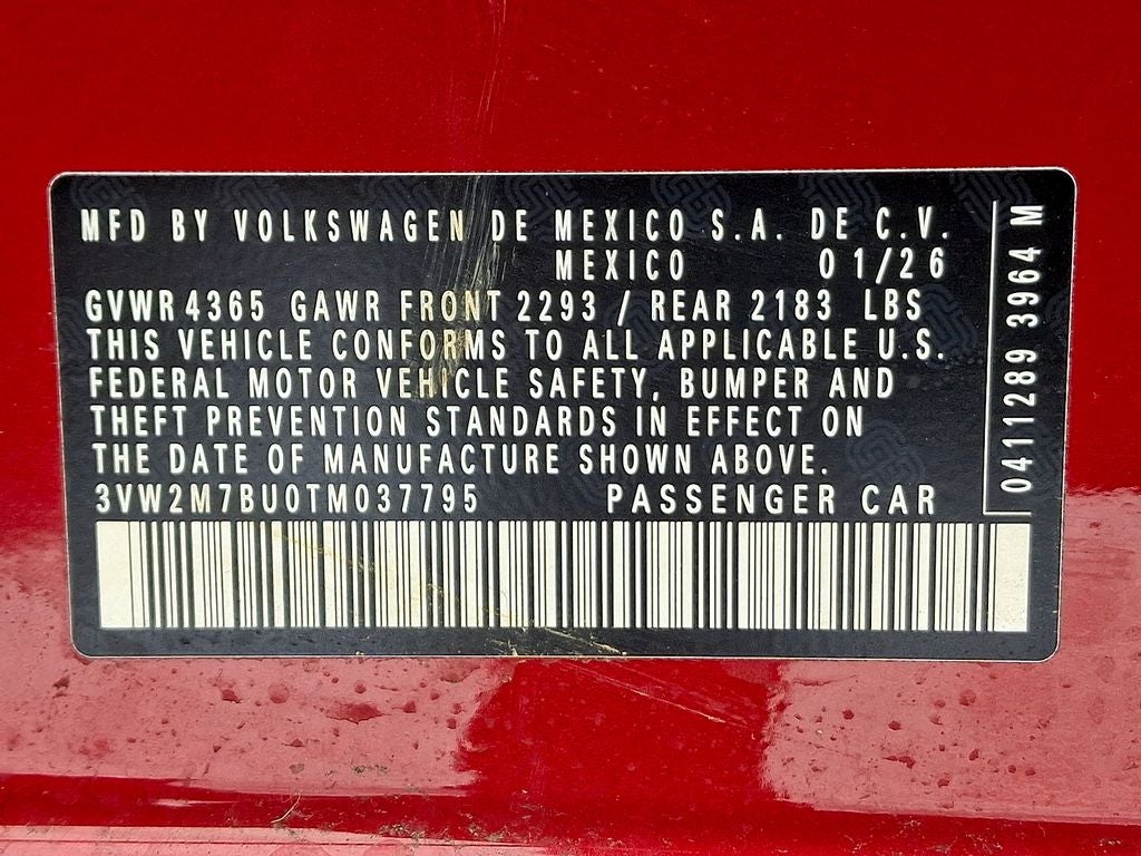 2026 Volkswagen Jetta GLI 2.0T Autobahn