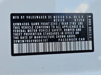 2027 Volkswagen Jetta GLI 2.0T Autobahn