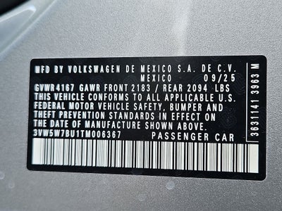 2026 Volkswagen Jetta 1.5T S