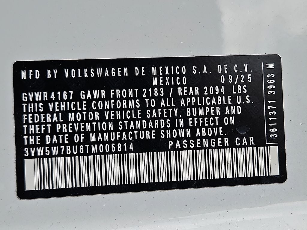 2026 Volkswagen Jetta 1.5T S