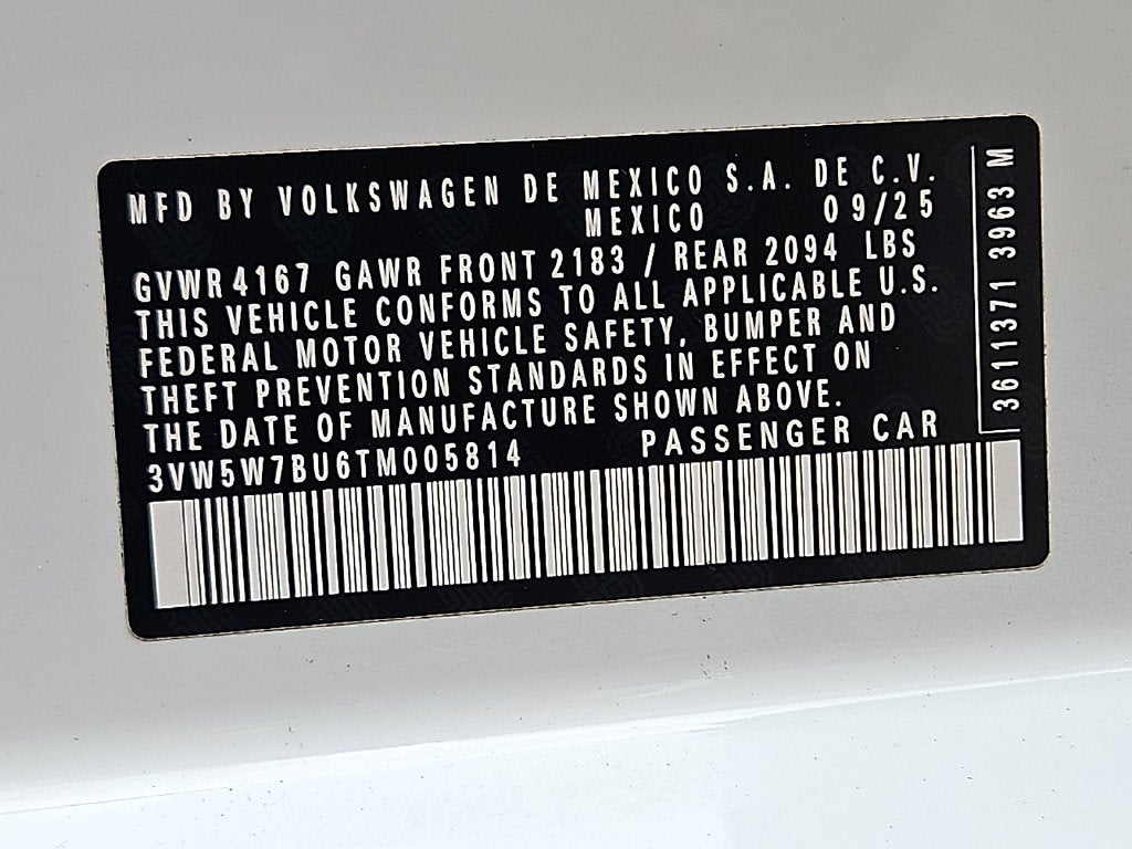 2026 Volkswagen Jetta 1.5T S