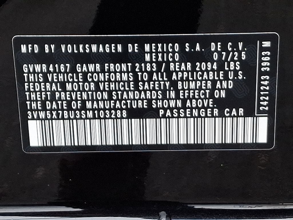 2025 Volkswagen Jetta 1.5T S