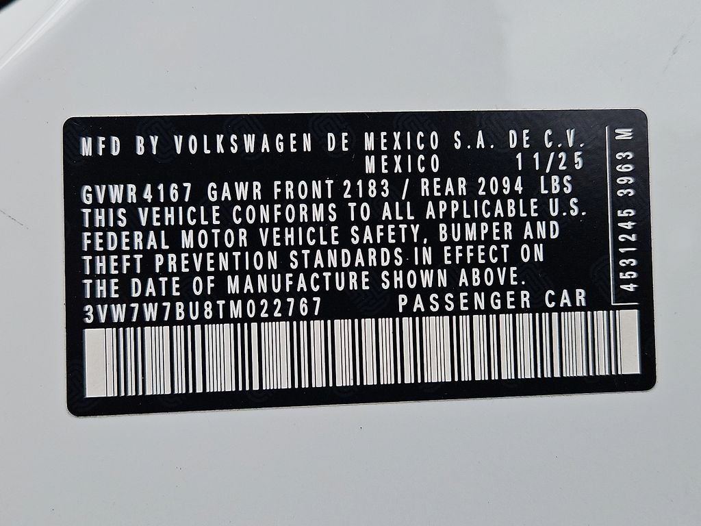 2026 Volkswagen Jetta 1.5T SE