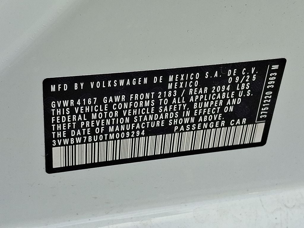 2026 Volkswagen Jetta 1.5T Sport