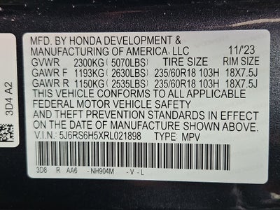 2024 Honda CR-V Hybrid Sport