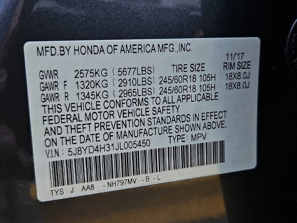 2018 Acura MDX 3.5L SH-AWD