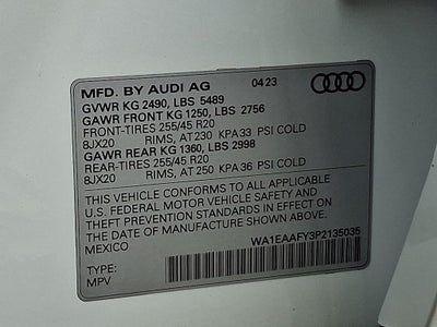 2023 Audi Q5 45 S line Premium quattro