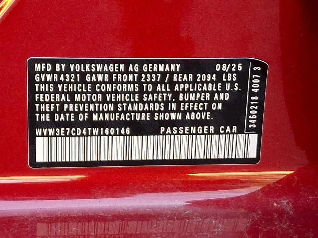 2026 Volkswagen Golf GTI 2.0T SE