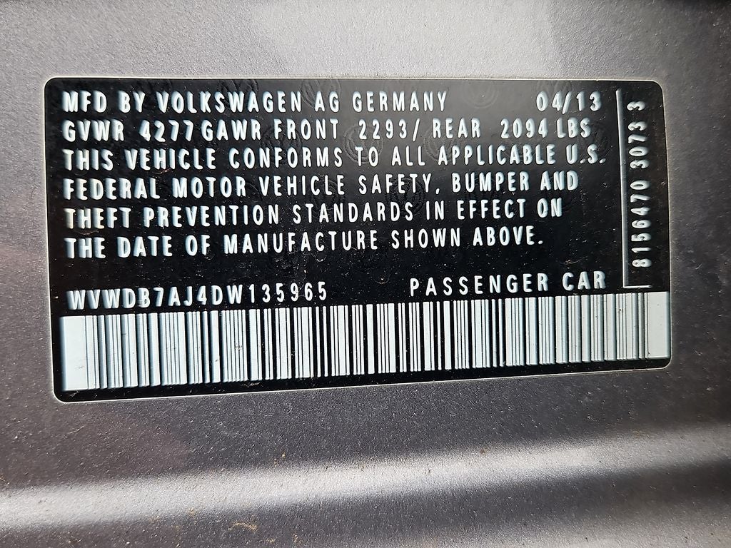 2013 Volkswagen Golf 2.5L
