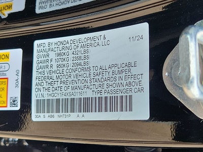2025 Honda Accord SE