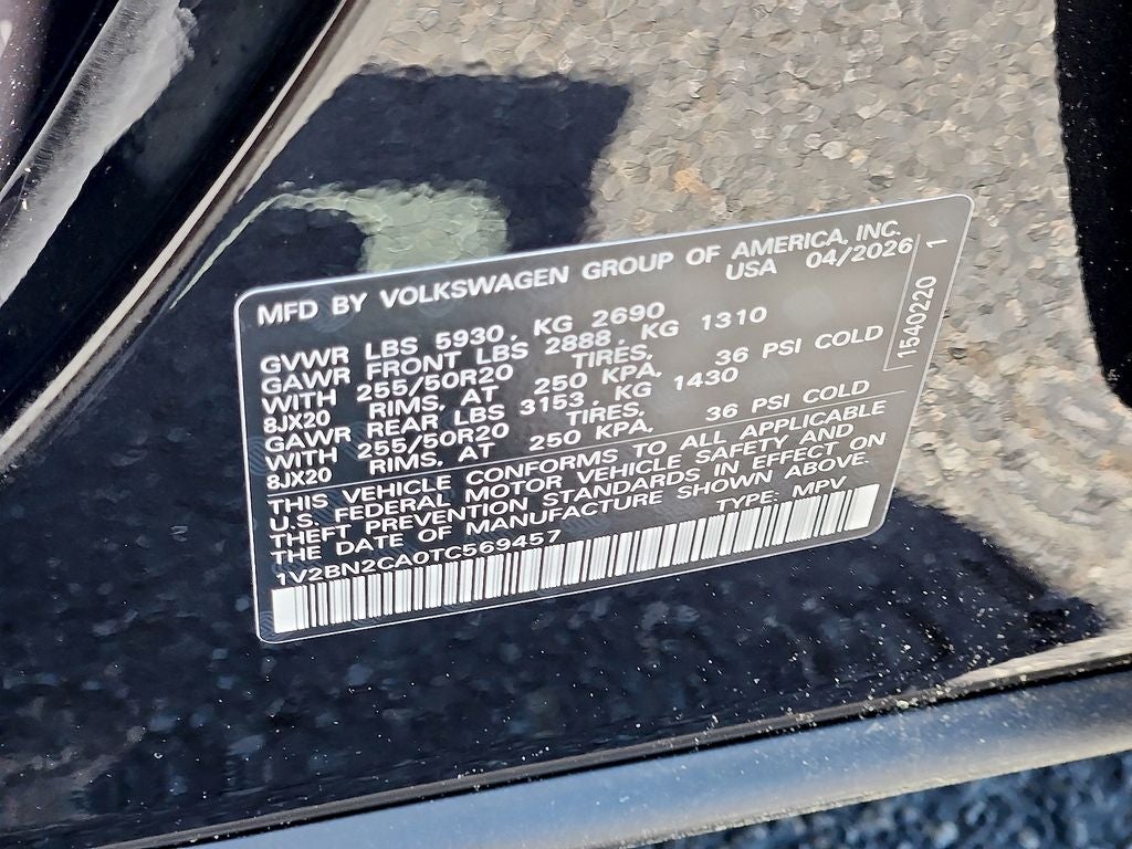 2026 Volkswagen Atlas 2.0T SEL