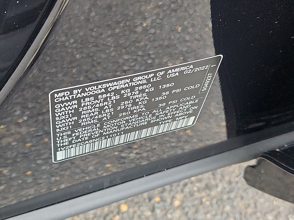 2022 Volkswagen Atlas Cross Sport 3.6L V6 SEL Premium R-Line