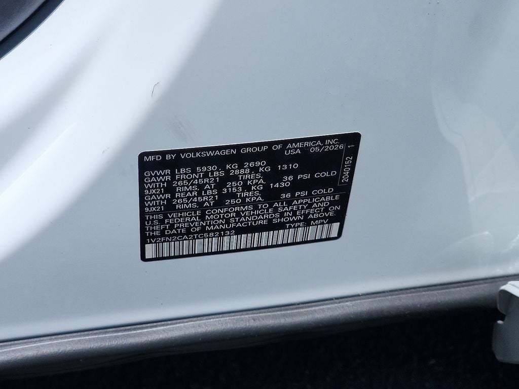 2026 Volkswagen Atlas 2.0T SEL Premium R-Line