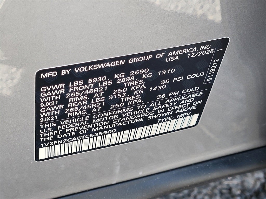 2026 Volkswagen Atlas 2.0T SEL Premium R-Line