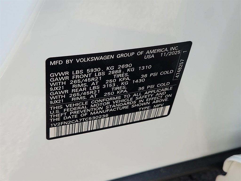 2026 Volkswagen Atlas 2.0T SEL Premium R-Line