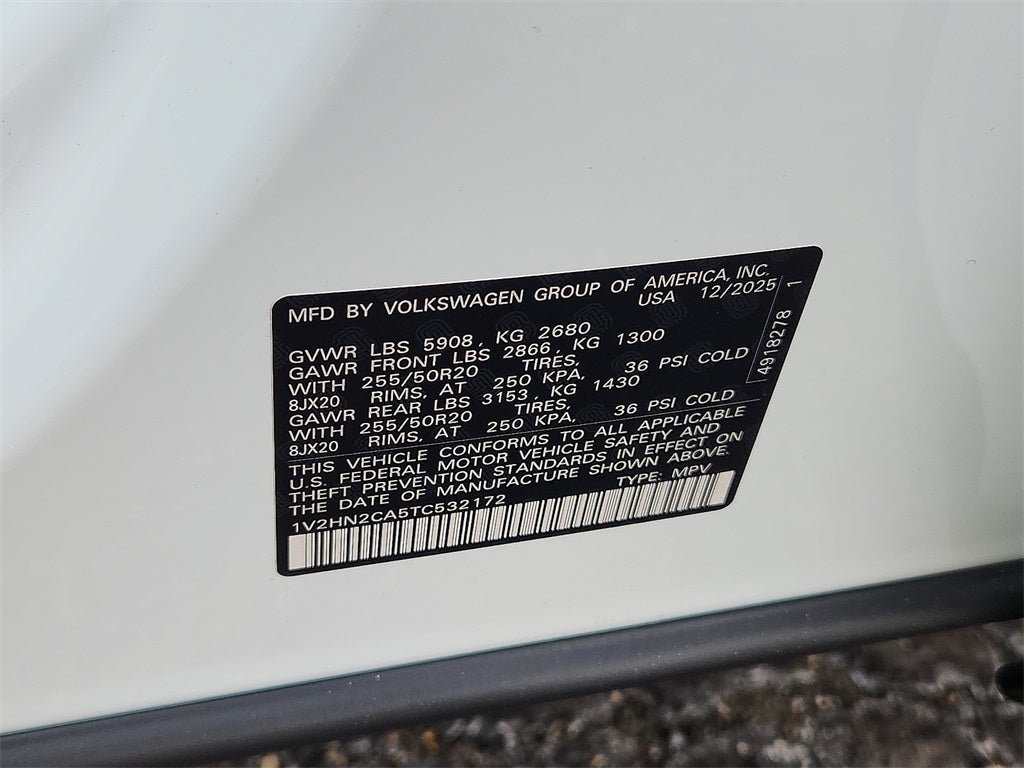 2026 Volkswagen Atlas 2.0T SE w/Technology