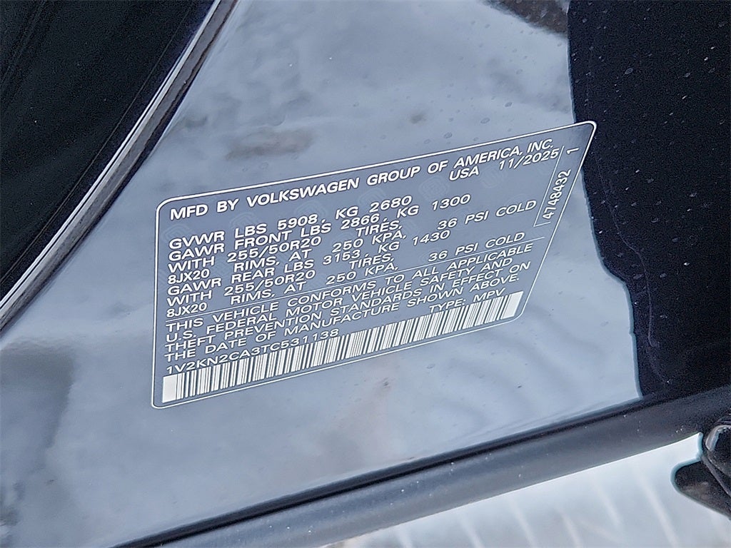 2026 Volkswagen Atlas 2.0T SE w/Technology