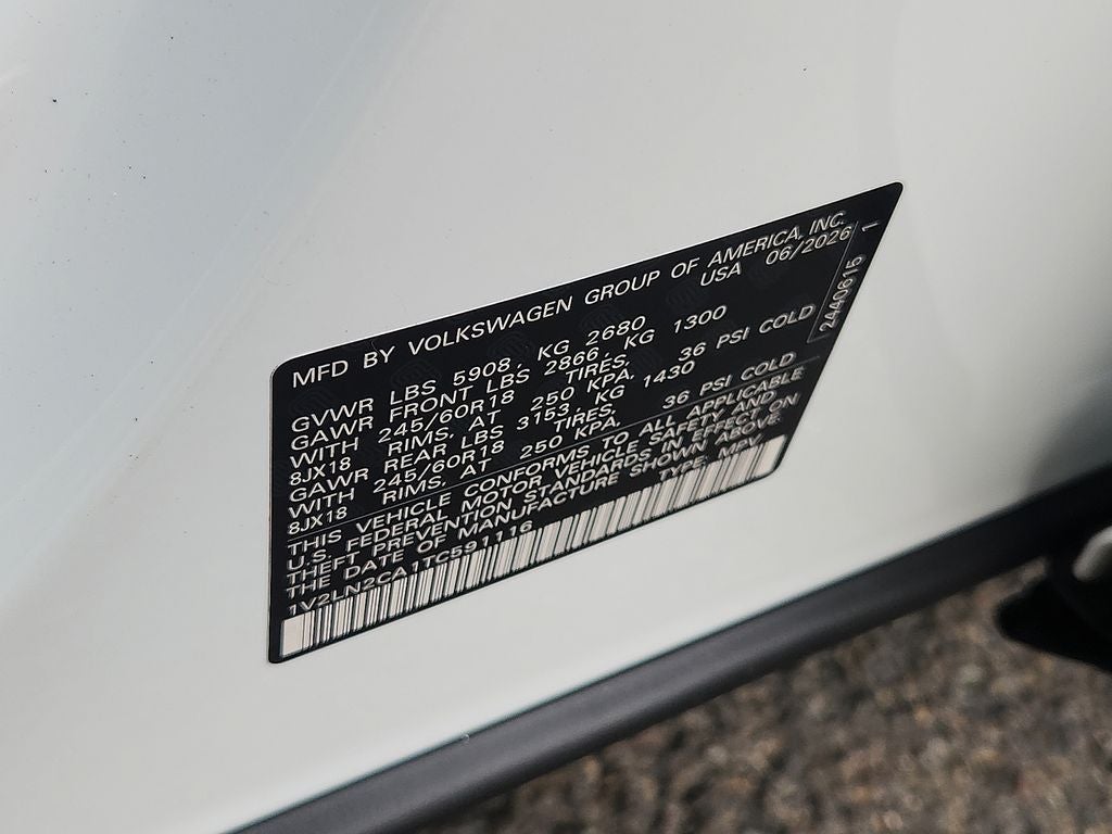 2026 Volkswagen Atlas 2.0T SE