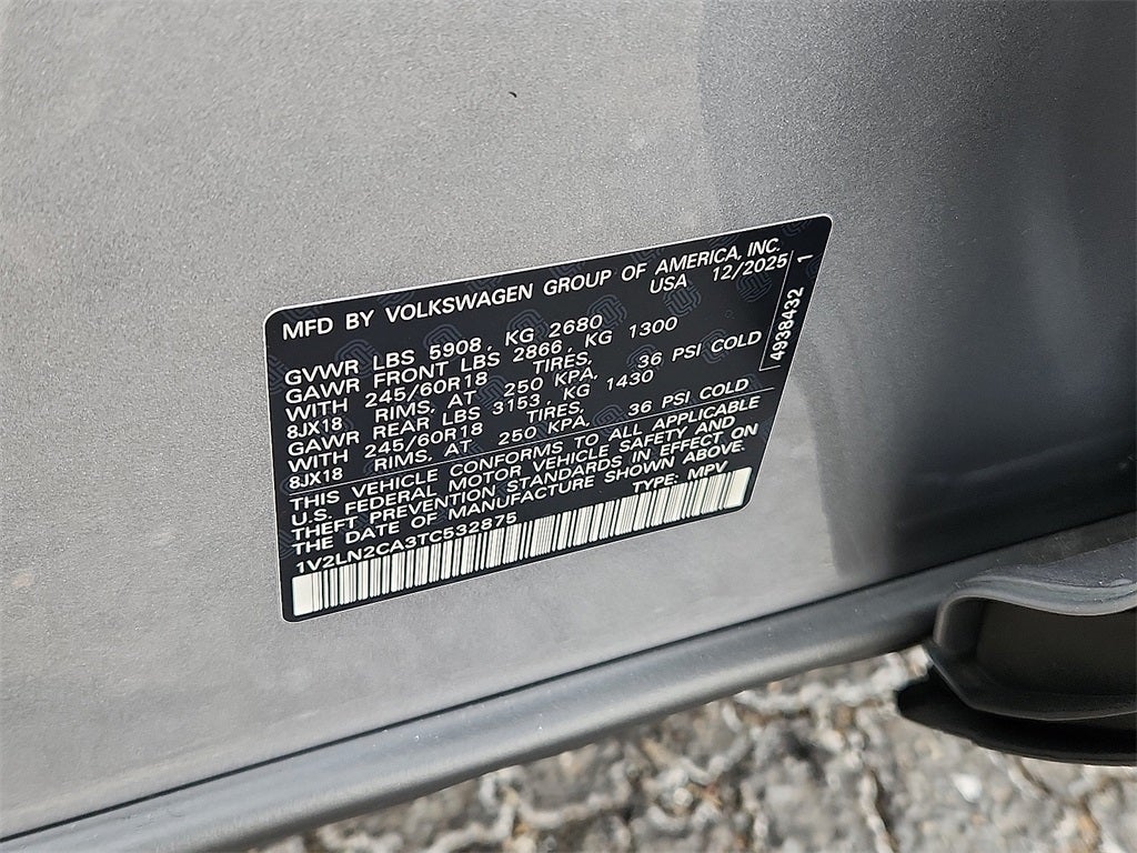 2026 Volkswagen Atlas 2.0T SE