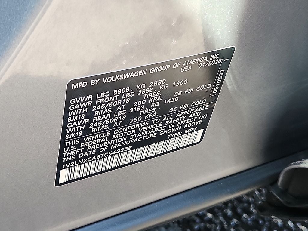 2026 Volkswagen Atlas 2.0T SE