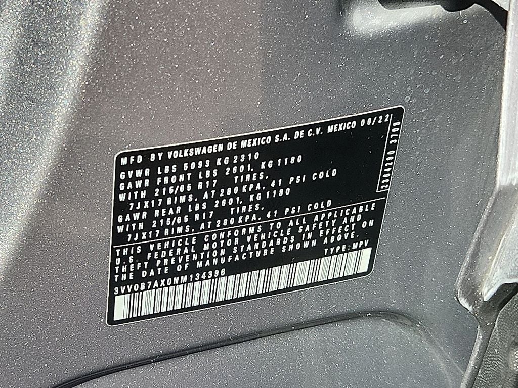 2022 Volkswagen Tiguan 2.0T S