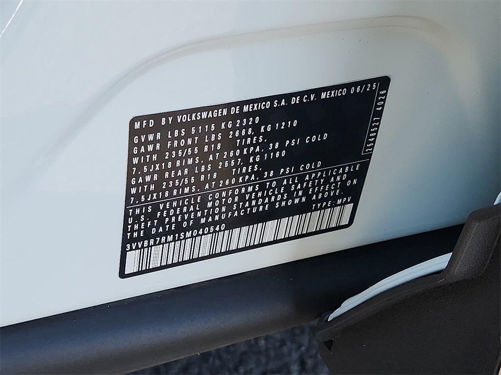 2025 Volkswagen Tiguan 2.0T S