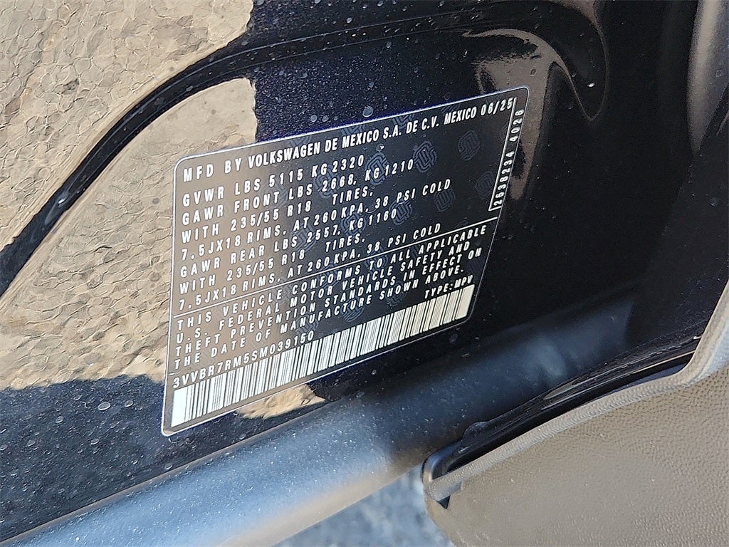 2025 Volkswagen Tiguan 2.0T S