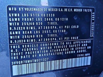 2026 Volkswagen Tiguan 2.0T SE R-Line Black