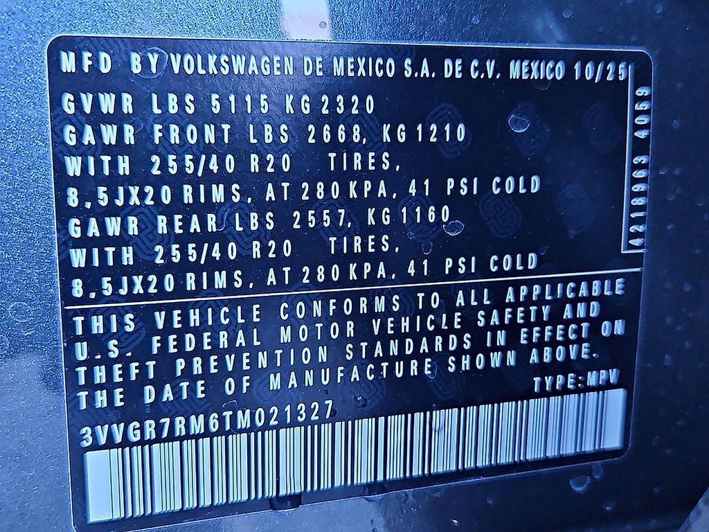 2026 Volkswagen Tiguan 2.0T SE R-Line Black