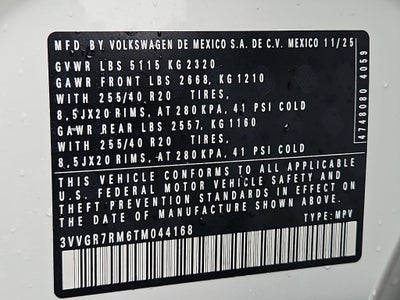 2026 Volkswagen Tiguan 2.0T SE R-Line Black