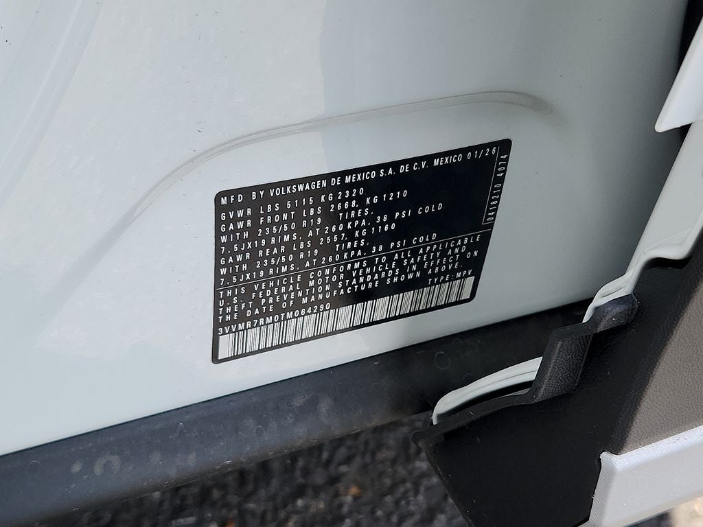 2026 Volkswagen Tiguan 2.0T SE