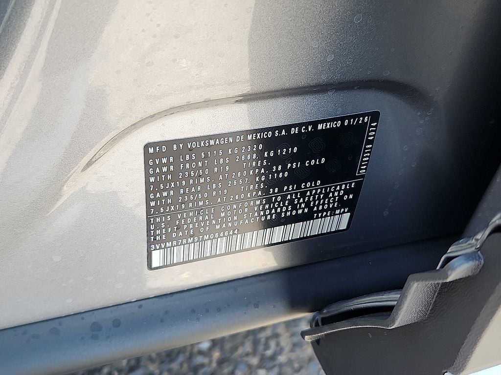 2026 Volkswagen Tiguan 2.0T SE