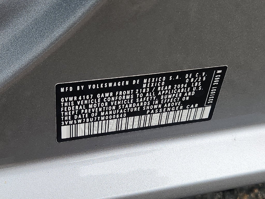 2026 Volkswagen Jetta 1.5T S